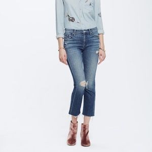 Mother denim Insider crop step fray in gypsy sz 25